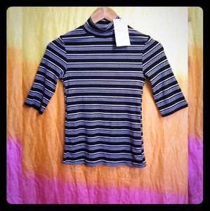 Striped black & white shirt